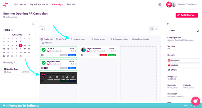 Mass action kanban