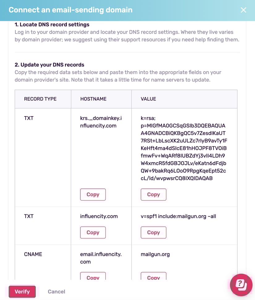 Cómo configurar tu dominio de email masivo