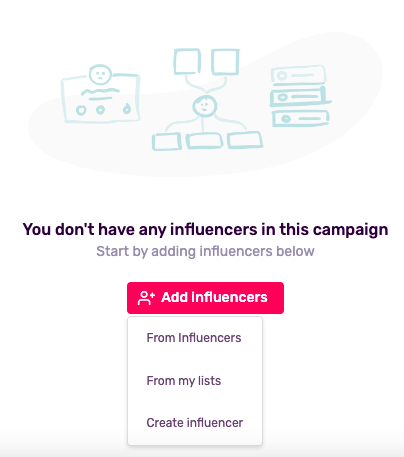 New_add influencers to a campaign