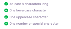 Password rules